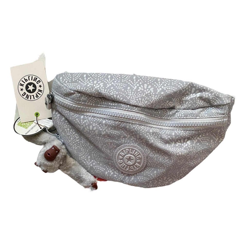 Kipling KI1265 Pria Fanny Pack Hip Waist Bag Travel Stellar Vision Gray New